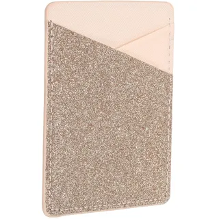 sourcing map Telefon Karte Halterung Stick Rückseite von Telefon Bling Rosa | PU Leder Brieftasche Tasche Kreditkarte ID Gehäuse Beutel Hülsen Kleber Aufkleber, Für Meist Smartphone