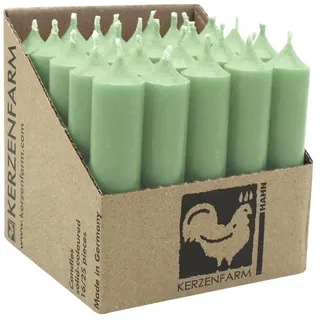 Kerzenfarm Hahn Stabkerzen 100 x 22 mm 25 St. grün