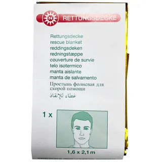 NOBAMED RETTUNGSDECKE 210CM x 160CM Erwachsene 1 st