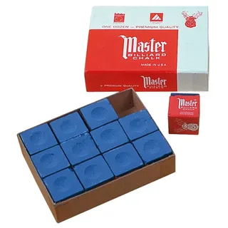 Master Billard Kreide Blau 12 Stück im Pack