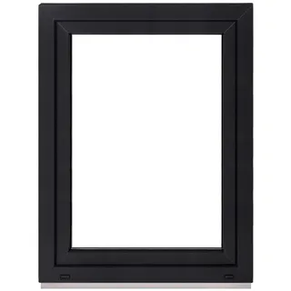 Framex Kellerfenster Fenster Kunststofffenster Innen Weiß/Außen Anthrazit Breite x Höhe 70 x 100 cm (700 x 1000 mm) 2-fach (32 mm) Dreh Kipp DIN Rechts