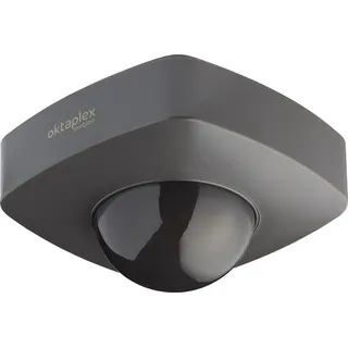 oktaplex motion Oktaplex Präsenzmelder 360° IP65 Aufputz Decken Bewegungsmelder Außen | Innen 230V anthrazit