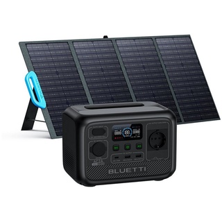 BLUETTI Stromerzeuger AC2A 204Wh/300W Tragbarer Solar Generator mit PV120 Solarpanel, 0,30 in kW, (für Camping, Wandern, Hausgebrauch, App-Fernsteuerung, USB-C 100W), 600W Power Lifting/ LiFePO4 Batterie