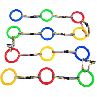 12-teiliges Laufseil für Vorschule, Anti-Verlust-Kinderleine mit Kunststoffgriffen für Kindergarten, Kindertagesstätte, Outdoor-Aktivitäten