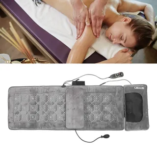 Ganzkörper-Massagematte,Massagematte mit Wärmekissen Zur Linderung von Rückenschmerzen,Körpermassage-Pad Vibrationsbeheiztes Shiatsu-Massage-Pad für Rücken, Nacken und