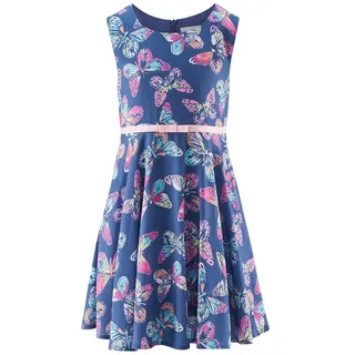 happy girls Kleid aus Viskose mit rückseitigem Reißverschluss, Blau, 116