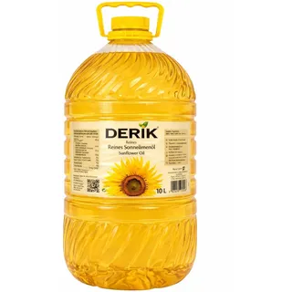 Sonnenblumenöl 10 Liter Derik Speiseöl Bratöl Frittieröl Kochöl Pflanzenöl Vegan