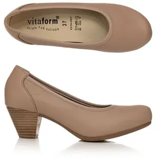 VITAFORM Damen-Pumps Hirschleder Extra Weit Sohle Lella