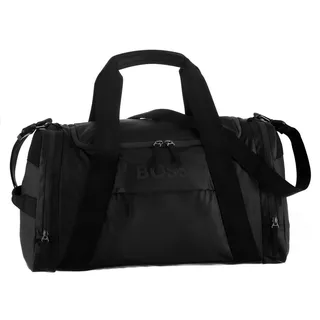 Boss Damen Herren Unisex Umhängetasche Reisetasche Weekender Stormy Sq.Holdall, Farbe:Schwarz, Artikel:-001 black - Einheitsgröße