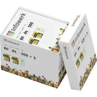 infowerk Druckerpapier A4 80 g/m2 2500 Blatt