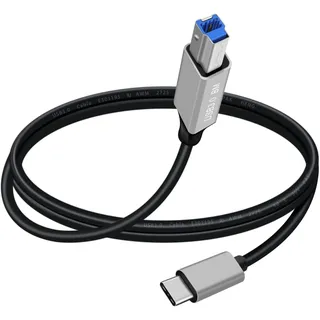 YINGAYOU Druckerkabel USB C zu USB B 3.0 Super Speed 5Gbps,für Scanner,Externe Festplatten, Multifunktionsdrucker (USB C, 1 m)