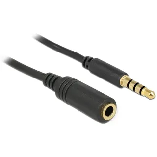 DeLock Audiokabel 3,5mm Klinken-Stecker / 3,5mm Klinken-Buchse 1,0m (84666)