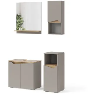 Vicco Marelle 4-tlg. Greige/Artisan-Eiche