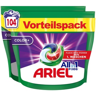 Ariel All-in-1, Pods Color, Flüssigwaschmittel-Kapseln 104 St