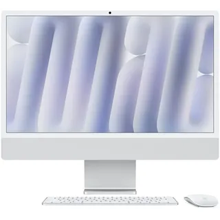 Apple iMac 24" Retina 4,5K Display 2024 M4 16 GB RAM 256 GB SSD 10-Core GPU Silber MD3H4D