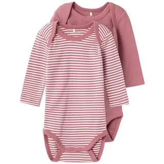 NAME IT Unisex NBNBODY 2P LS Y/D CORE NOOS Body, Mesa Rose, 50 - 50