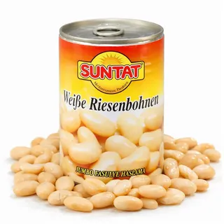 SUNTAT Weiße Riesenbohnen, (6 x 400 g) 2400 g