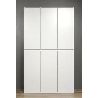 trendteam Nevada Mehrzweckschrank 111 x 191 x 34 cm Weiß