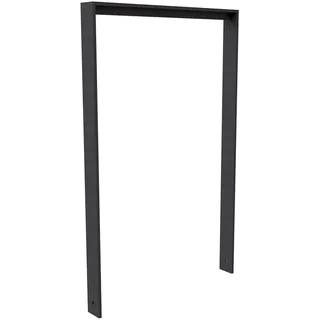 Schake Anlehnbügel Flachstahl Unterzug 750 mm Eisengrau