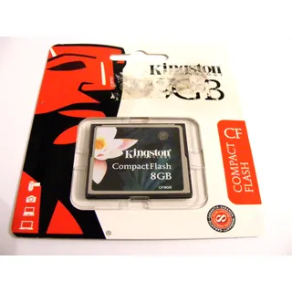 8GB Compact Flash Card ( 8 GB CF Karte ) KINGSTON Neu