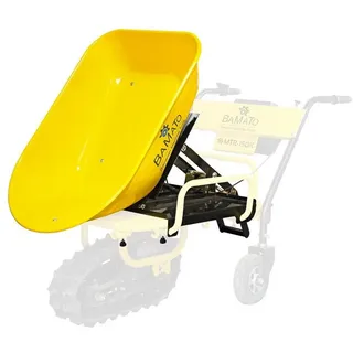 BAMATO Motorschubkarre MTR150KBOX_2024, 1-tlg., Kippmulde, Muldenaufsatz, kippbar gelb
