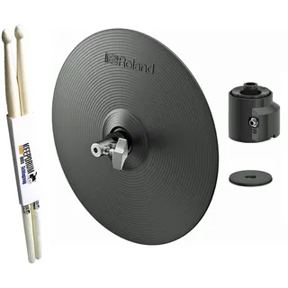 Roland VH-10 Hi-Hat Pad für E-Drum elektronisches Schlagzeug 12 Zoll + keepdrum Drumsticks