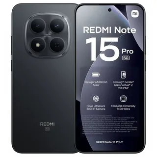 Xiaomi Redmi Note 15 Pro 5G 8 GB RAM 256 GB Black