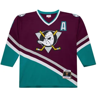 Mitchell & Ness Mitchell & Ness, Herren, Sportshirt, Teemu Selanne 1996 Anaheim Ducks M&N NHL Jersey - S (S), Schwarz