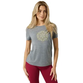super.natural Ornament Tee Cashmere Grey Melange/Sahara/White Stone M