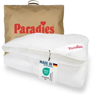 Paradies Bettdecke 135x200 cm "Prima Bio" pflegeleicht und atmungsaktiv, Ganzjahr - Weiß