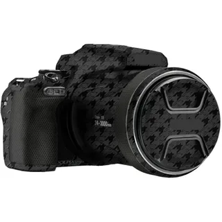 Coolpix P1100 Anti-Kratz-Kamera-Aufkleber, Vinyl-Schutzfolie, Körperschutz, Mantel, Aufkleber für Nikon Coolpix P1100 (Farbe: P1100), Schwarz