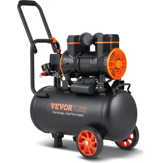 Vevor Silent Druckluftkompressor 2800U/min 24L 70dB 1,45kW 6-8Bar