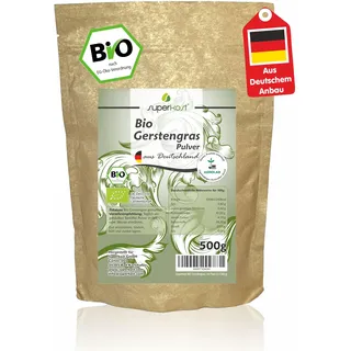 Superkost BIO Gerstengras Pulver aus DEUTSCHLAND DE-ÖKO-001 (500g)