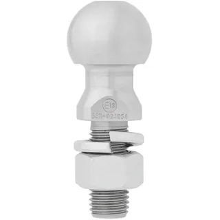 PRO PLUS Kugelkopf Anhängerkupplung, Ø50 mm gerade M24 x 55mm Kugelkopf für Anhänger E13 R55 Max. 2000 kg StVO.