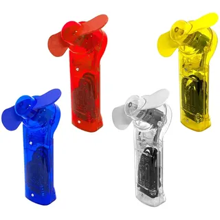 EAXUS 4er Set Mini Handventilator mit Umhängeband Taschenventilator Ventilator