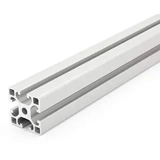 Aluminiumprofil 40x40L I-Typ Nut 8 (leicht), silber eloxiert. Aluminium Profil 40x40 Alu Profil 40 x 40 Montage- Systemprofil - Standardlänge 300mm