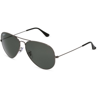 Ray Ban Aviator Large Metal RB3025 004/58 58-14 gunmetal/polarized green classic