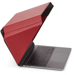 Philbert Design 4 in 1 Laptop Screen Shade Lux Hood : Sonnenschutz | Datenschutz | Hitzeschutz | Kontrastverstärkung. 12”/13”/14” Universal. Selbststehend, mit Gesäßtasche. Patent D790551 - Rot