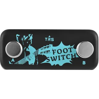 Btuty Dual Footswitch Pedal Momentary, Fußschalter - A B Kanal Fußschalter 6.35mm TRS Stereo-Eingang Plug and Play für umfassende Effekt-Controller-Steuerung Effektpedale