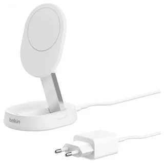 Belkin BoostCharge Pro - Kabelloses Aufladen, 1,5 m, Weiß AC, Schnellladung Drinnen,