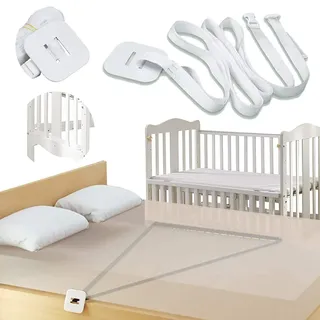 Meishang Gurt für Babybett,Beistellbett Befestigung,Beistellbetten-Gurt,Gurt für Boxspringbetten,Befestigung Beistellbett Boxspringbett