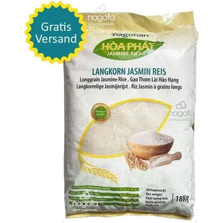 Hoa Phat Jasmin Reis, Langkorn – Gạo thơm lài Hòa Phát 18kg