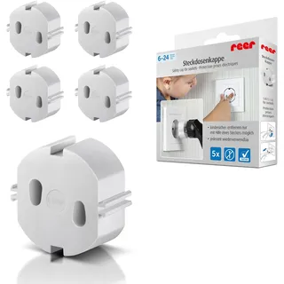 Reer Steckdosenkappe 5er-Set Weiß