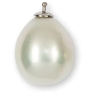 HEIDE HEINZENDORFF Einhängerpaar Perltropfen Weiss Big, Silber