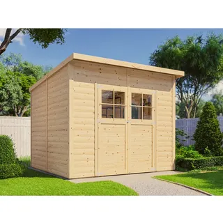 BERTILO Gartenhaus Alster 2,51 x 2,64 m Beige