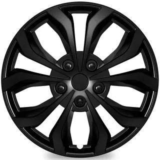 TangMiGe Universal Radkappen für 17 Zoll Räder, 17" Radzierblenden 4er Set, Radblenden (Schwarz, 17 Zoll)