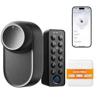 SwitchBot Smart Lock Ultra + Hub Mini Matter + Keypad Touch + gratis Toggle