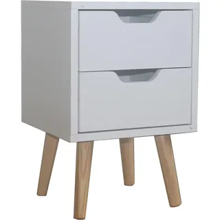 Hti-Living Nachtschrank Thekla 29,7 x 45 x 29,7 cm Weiß