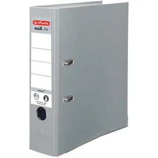 maX.file protect Ordner grau Kunststoff 8,0 cm DIN A4