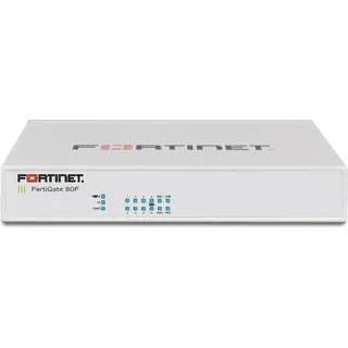 Fortinet Fortigate 80F - 10 Gbit/s - 6500 Gbit/s - 1400 Mbit/s - 3,23 μs - 256-bit AES - HTTPS - IPSec - SHA-256 - SSL/TLS - FortiOS (FG-80F-BDL-950-60-EU)